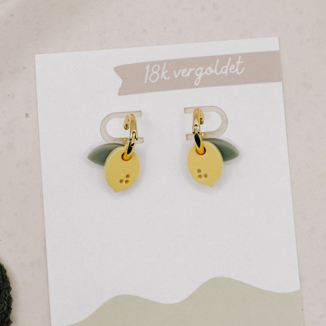 Pendientes criollos de limón