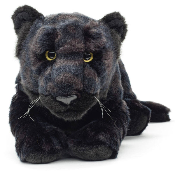 Panthère noire couchée - peluche Uni Toys