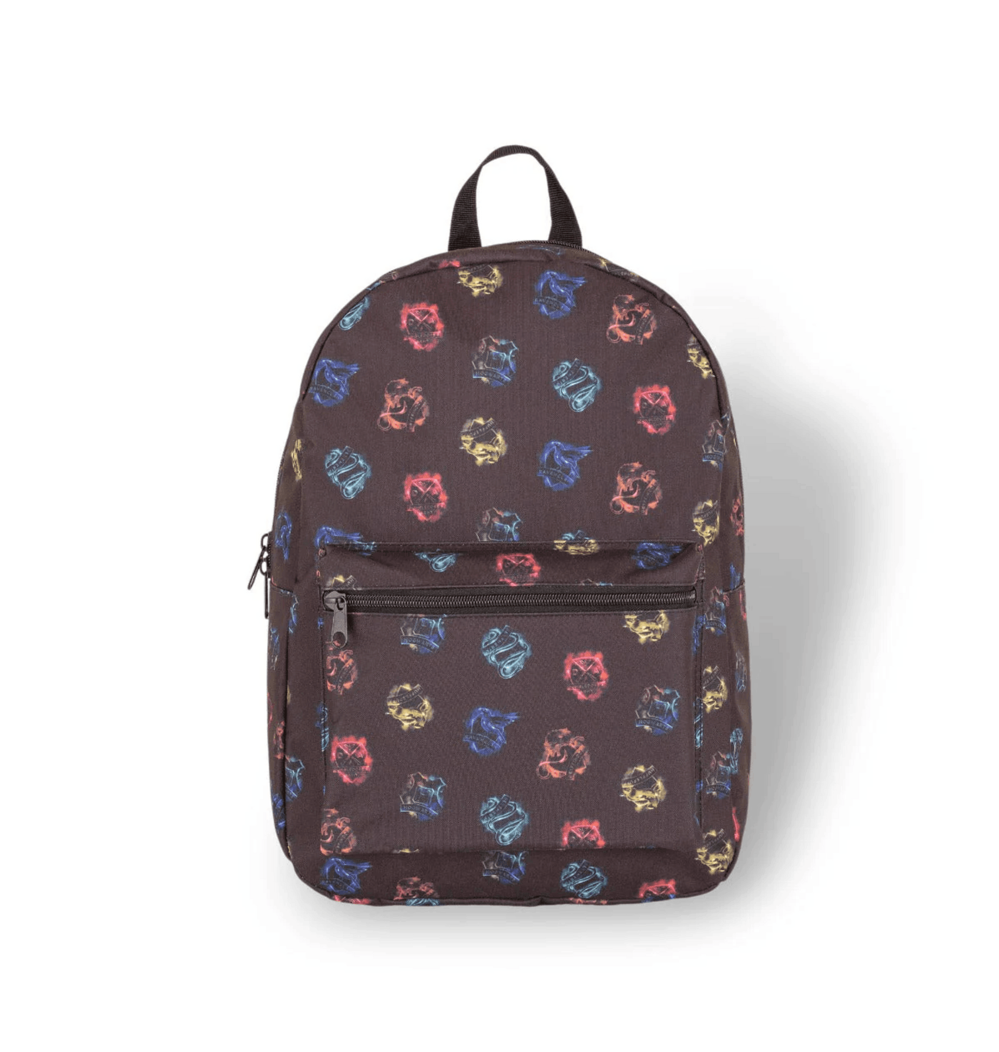 Sac à dos Harry Potter blasons des maisons noir