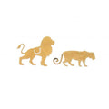 Marque-pages Lions - Doré