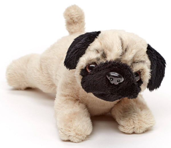 Peluche carlin (sans laisse), 21 cm (longueur), doudou ou peluche Uni Toys