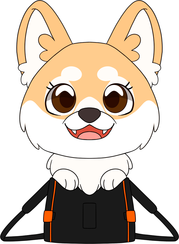 Maxine the Fluffy Corgi Plush (9in)