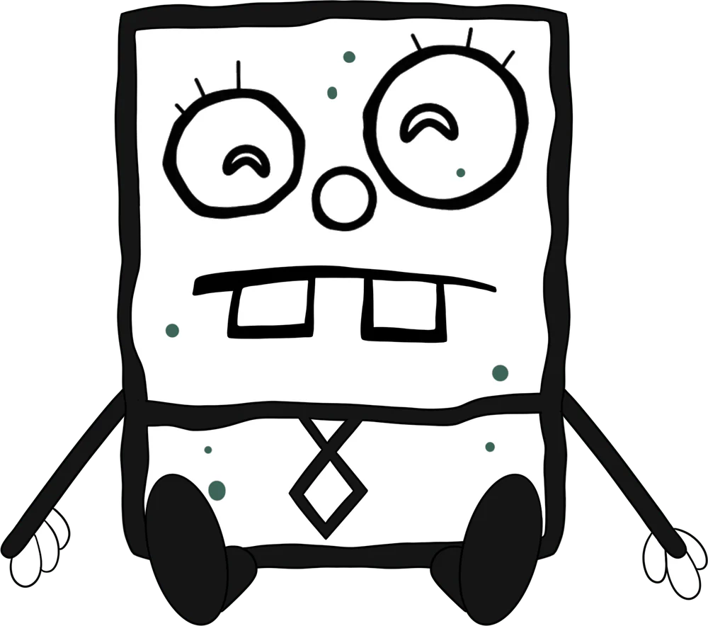 Peluche DoodleBob Shoulder Rider