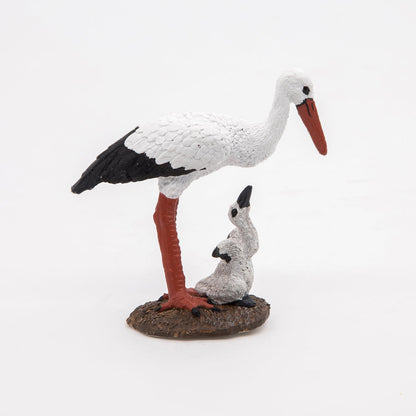 Stork and Baby Figurine