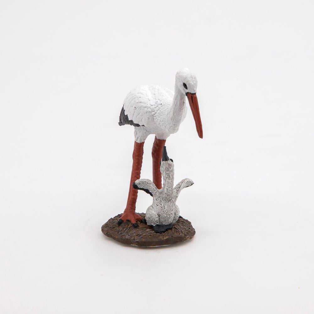Stork and Baby Figurine