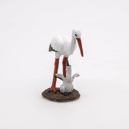 Stork and Baby Figurine