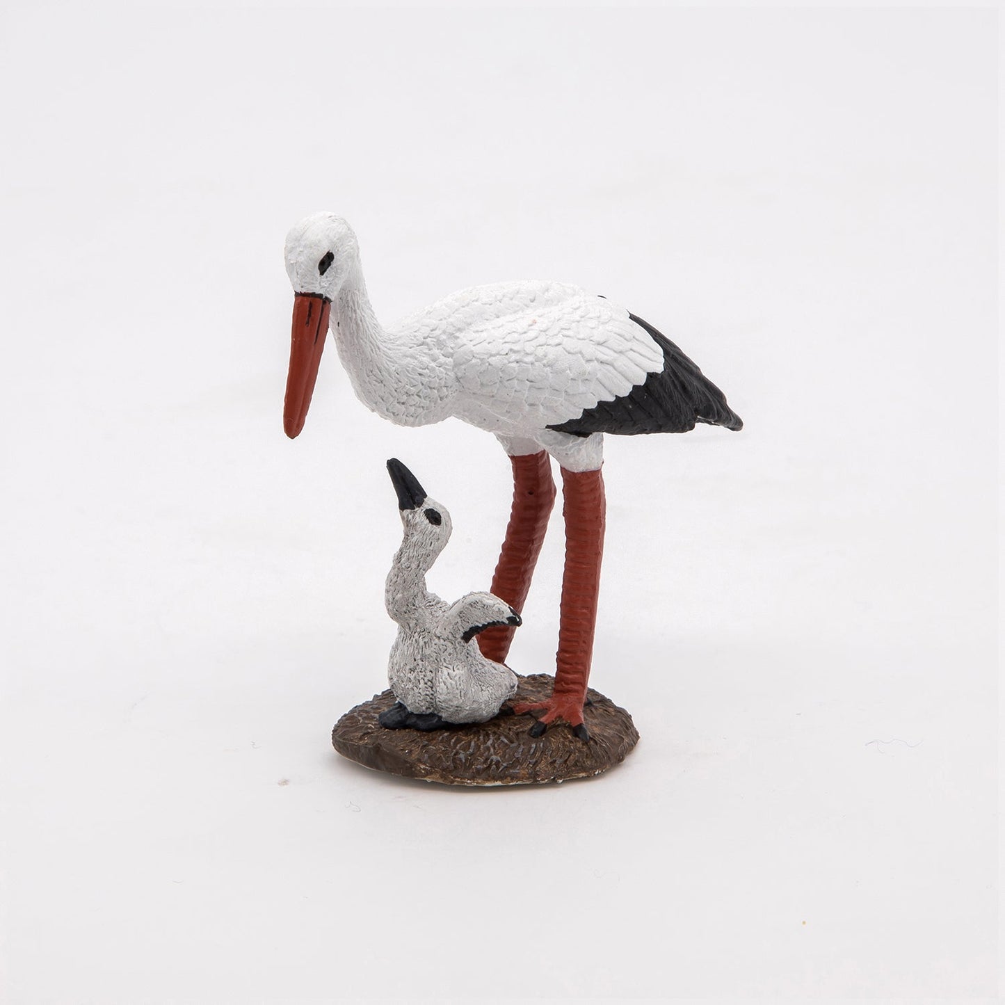 Stork and Baby Figurine