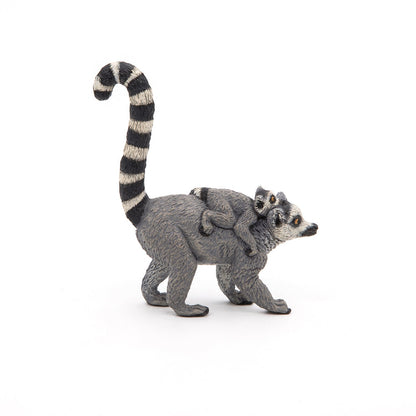 Figurine Lémurien et son bébé