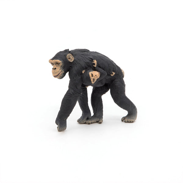 Figurine Chimpanzé et son bébé Papo - animal sauvage