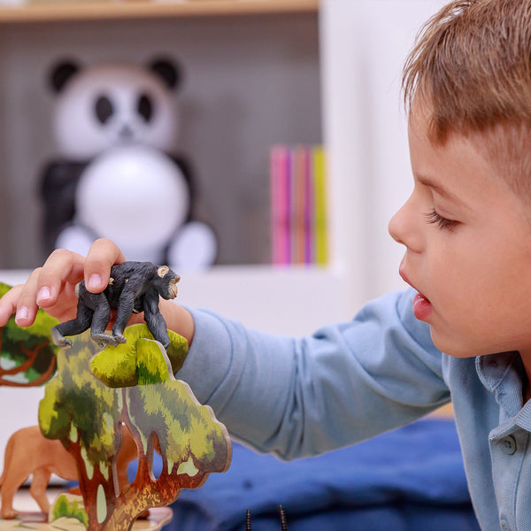 Figurine Chimpanzé et son bébé Papo - animal sauvage