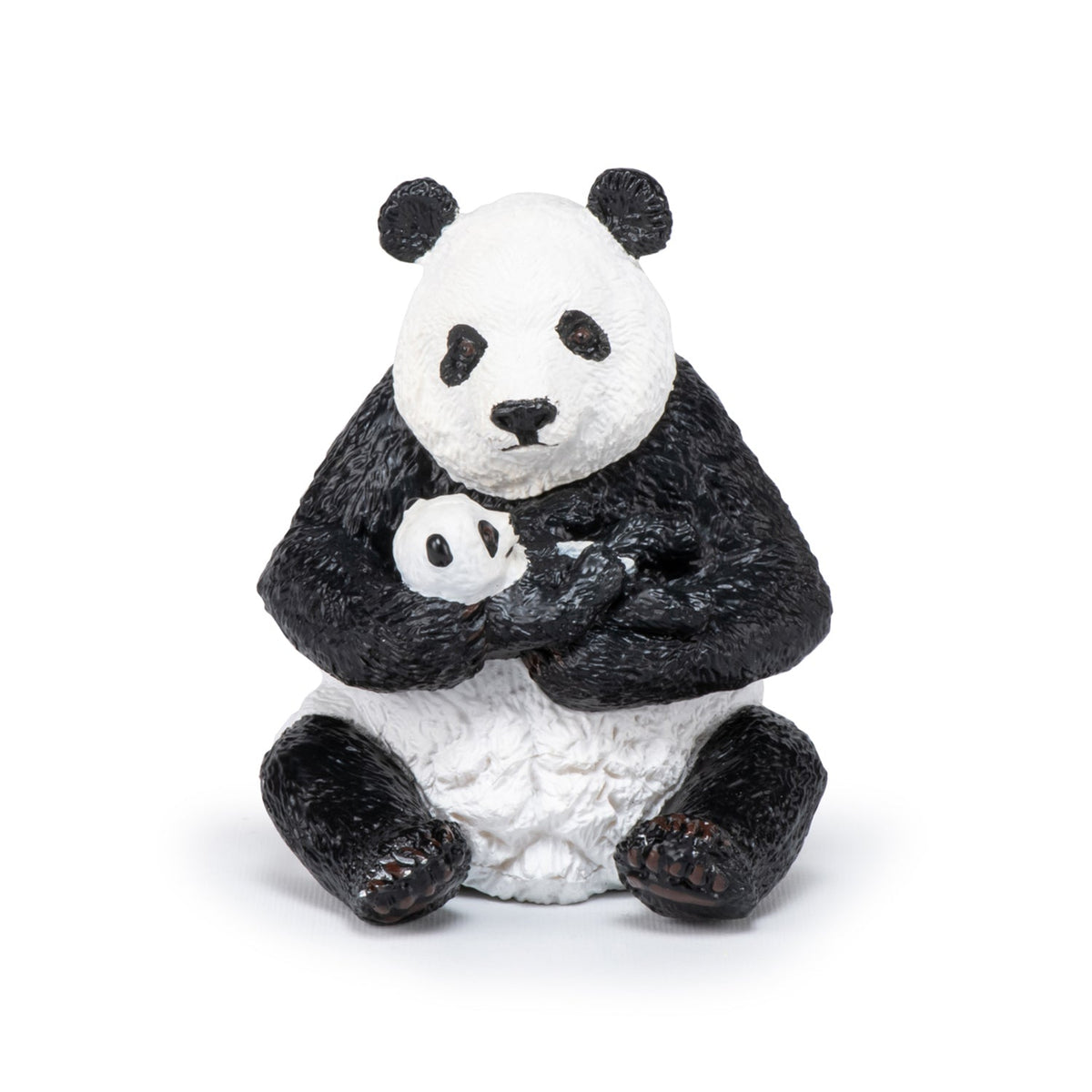 Figurine Panda assis et son bébé
