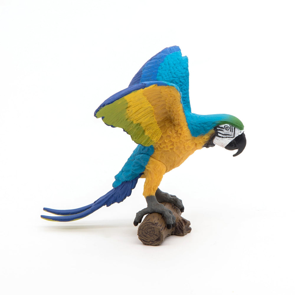 Blue Macaw Parrot Figurine