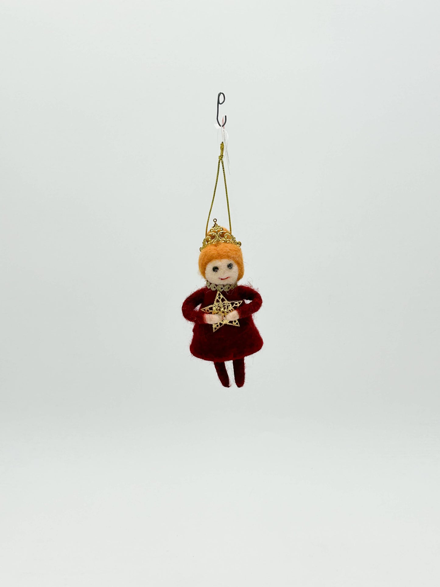 Felt Hanging Christmas Tree Ornament - Red Boy
