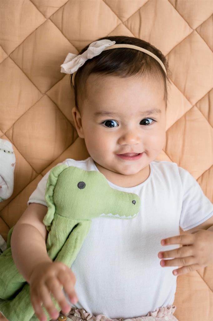 Doudou Crocodile avec Anneau de Dentition