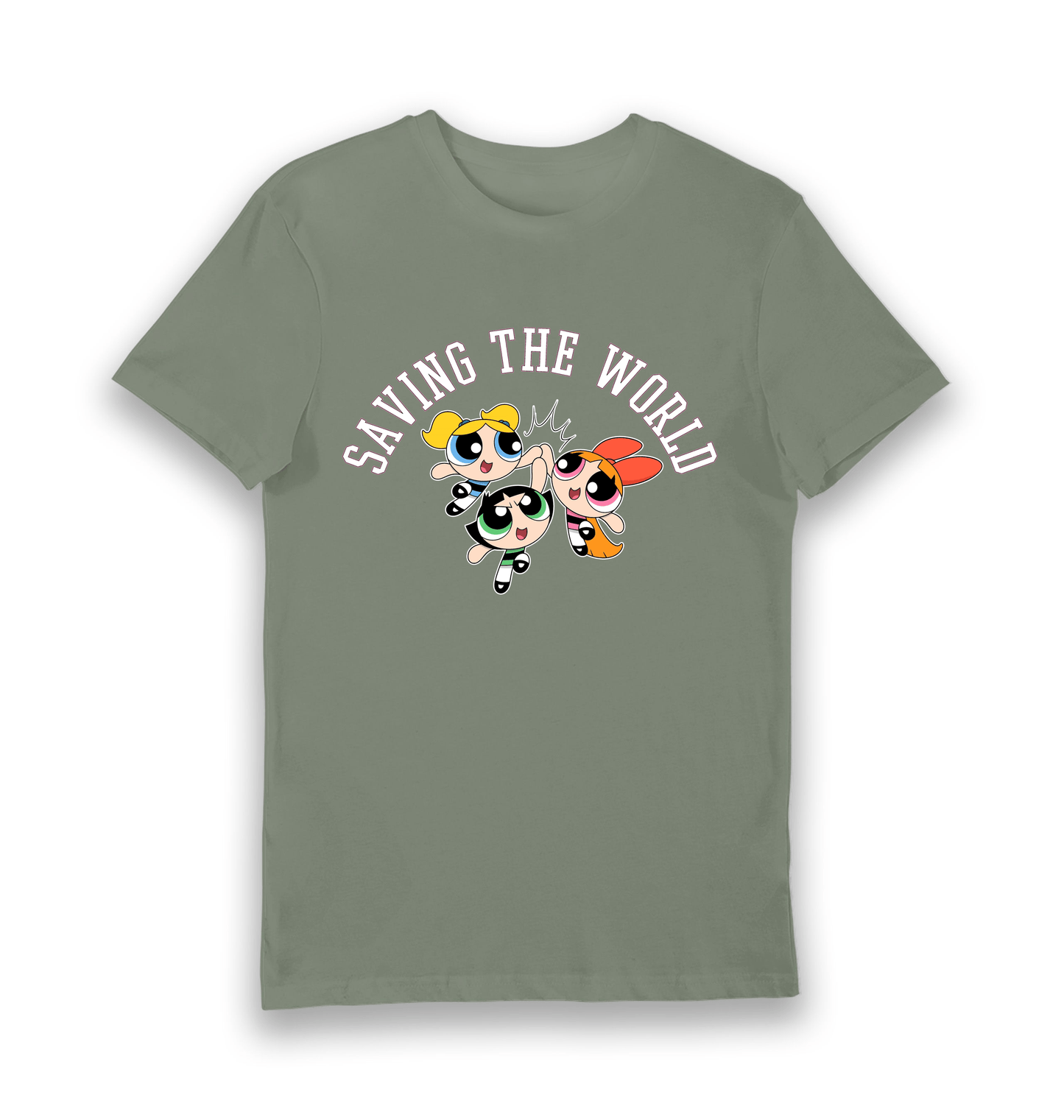 T-shirt adulte Powerpuff Girls Saving the World