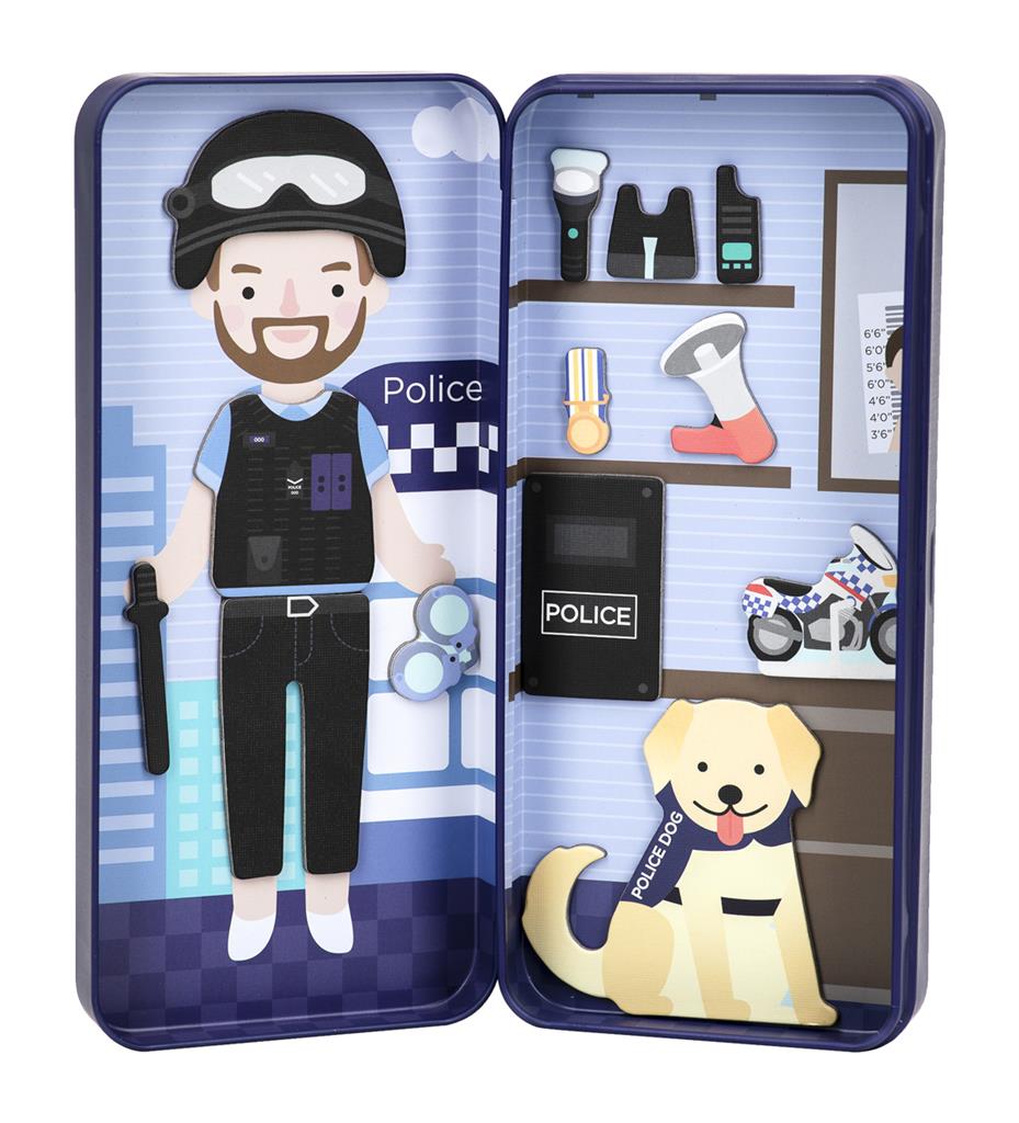 Caja de rompecabezas magnética - Oficial de policía