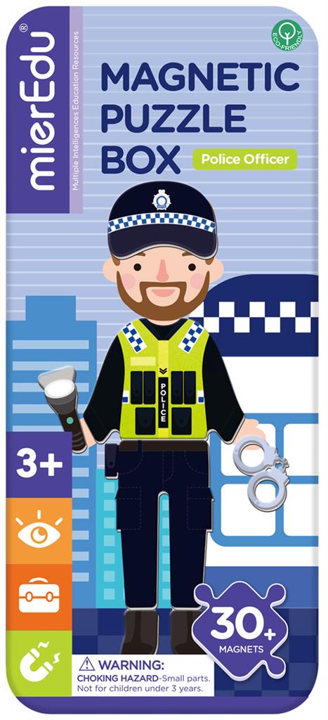 Caja de rompecabezas magnética - Oficial de policía