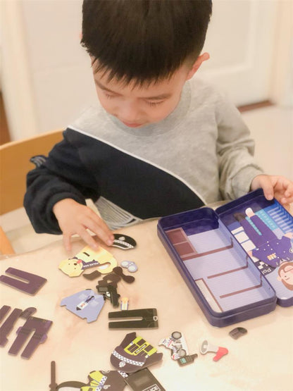 Caja de rompecabezas magnética - Oficial de policía