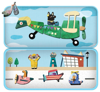 Caja de rompecabezas magnética - Aviones