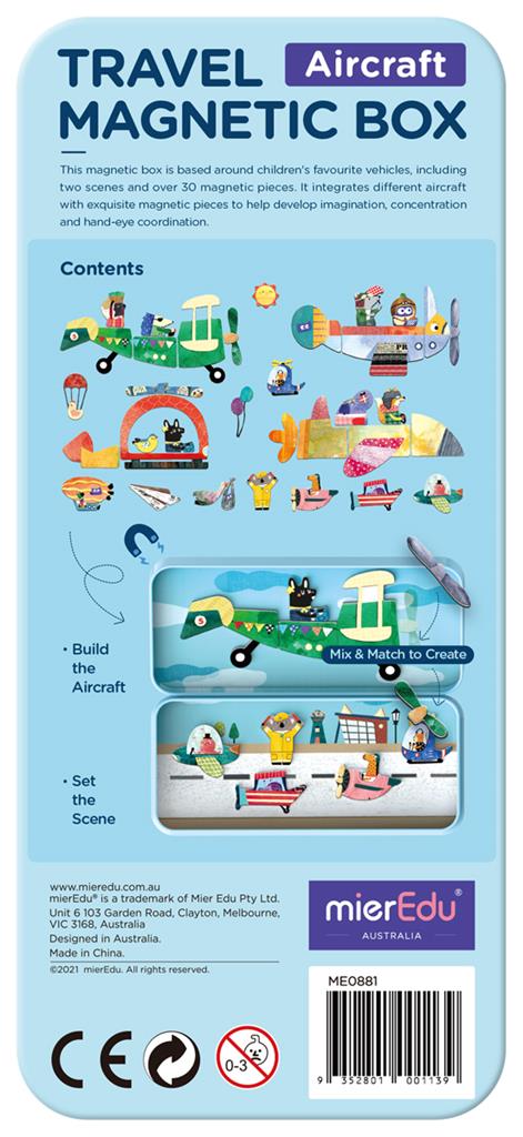 Caja de rompecabezas magnética - Aviones