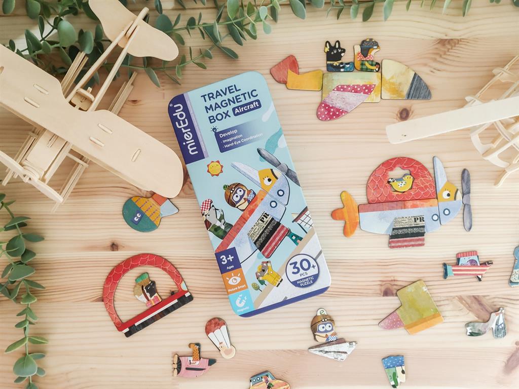 Caja de rompecabezas magnética - Aviones