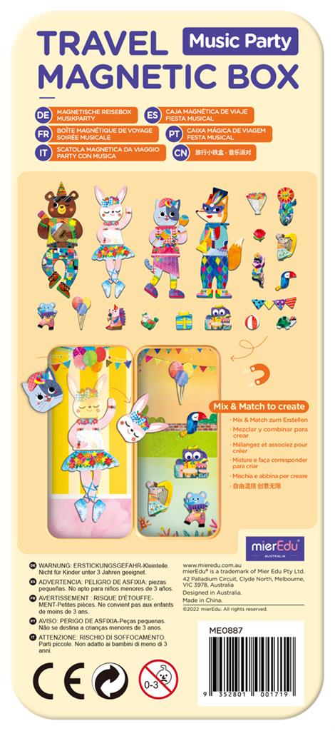 Scatola Puzzle Magnetico - Animaux