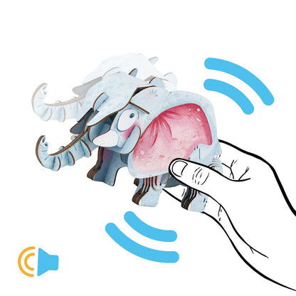 Rompecabezas de construcción 3D - Elefante africano
