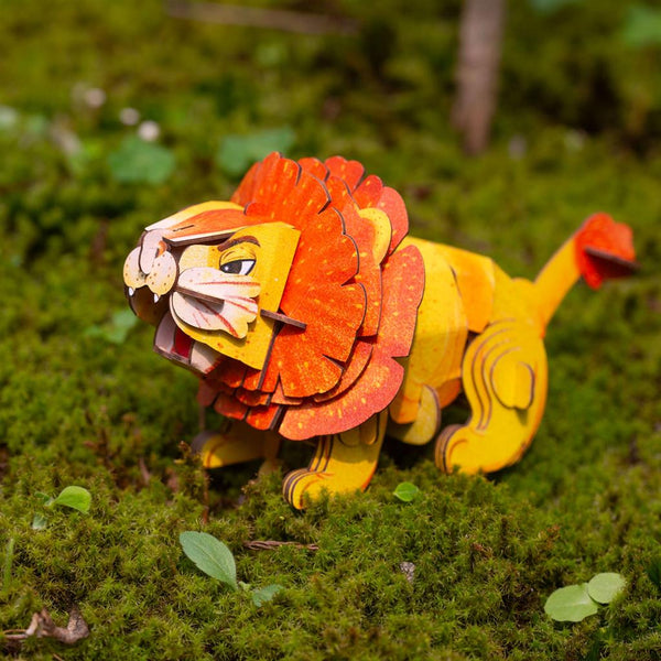 Rompecabezas de construcción 3D - León