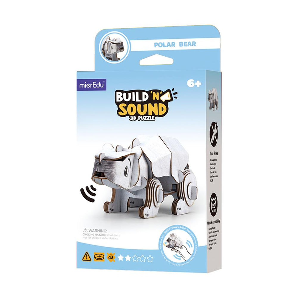 Puzzle de construção 3D - Urso Polar