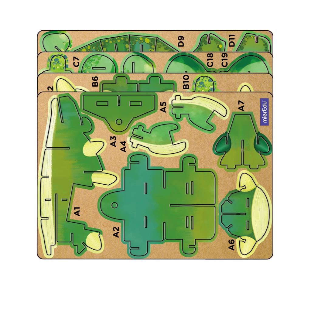 3D Puzzle Construction - Ankylosaurus