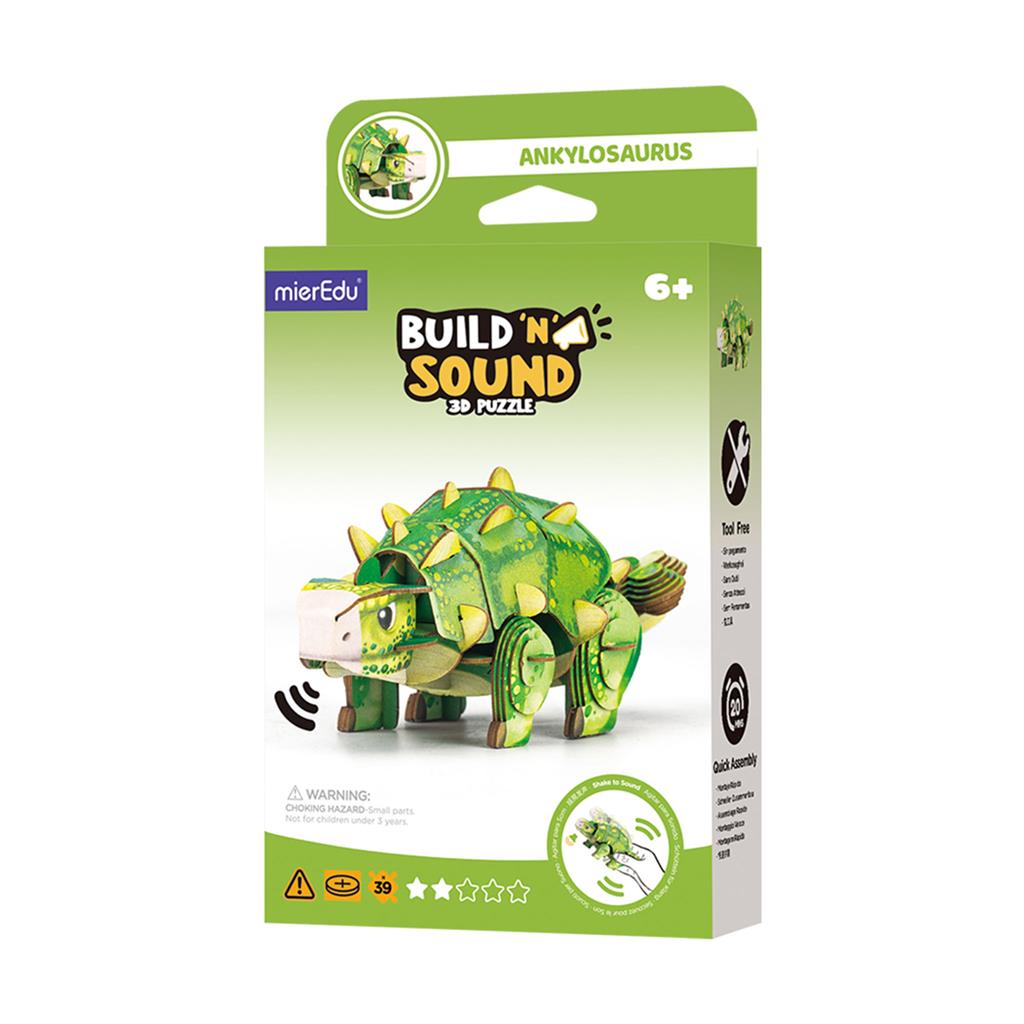 3D Puzzle Construction - Ankylosaurus