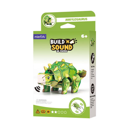 3D Puzzle Construction - Ankylosaurus