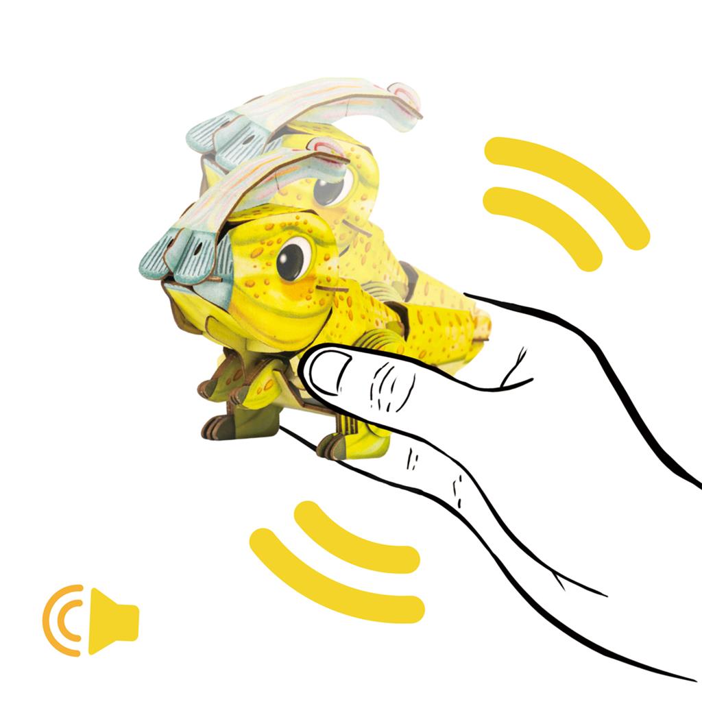 Puzzle 3D Construction - Parasaurolophus