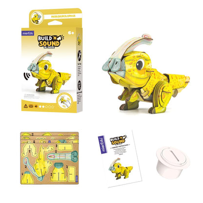 Puzzle 3D Construction - Parasaurolophus