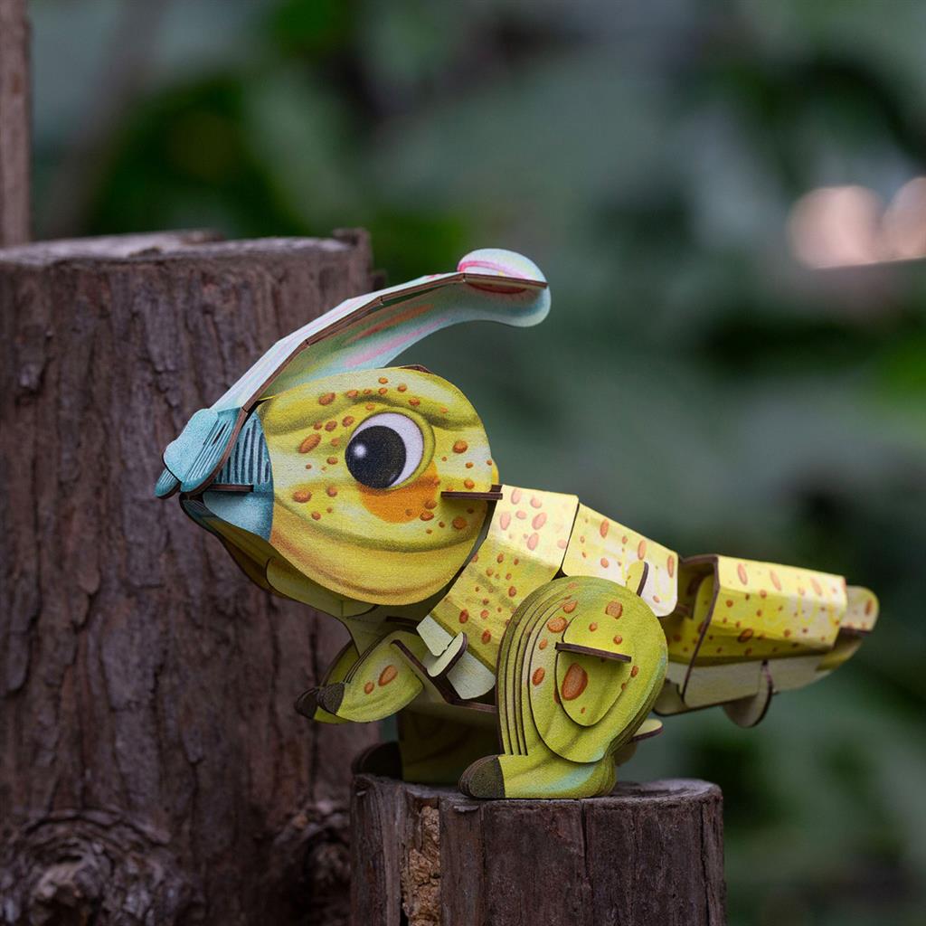 Puzzle 3D Construction - Parasaurolophus