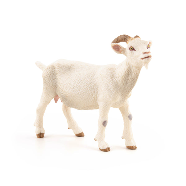 Figurine Chèvre blanche Papo - animal de la ferme