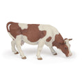 Grazing Simmental Cow Figurine