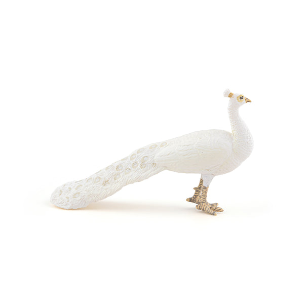 Figurine Paon blanc Papo - animal de la ferme