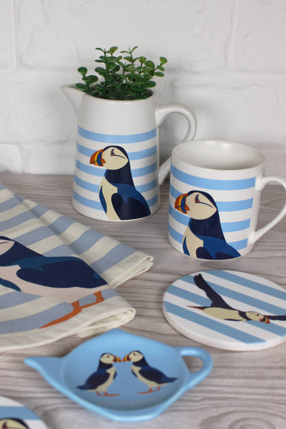 RSPB Puffin Mug - Blue