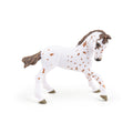 Figurine Poulain appaloosa brun