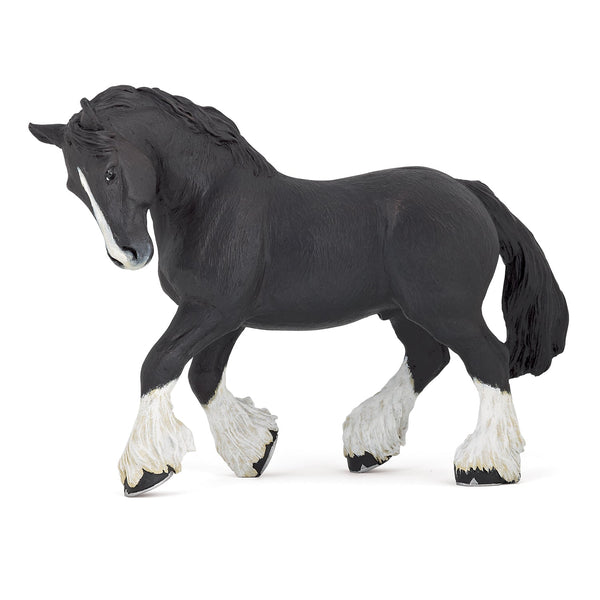 Figurine Etalon shire noir Papo - cheval