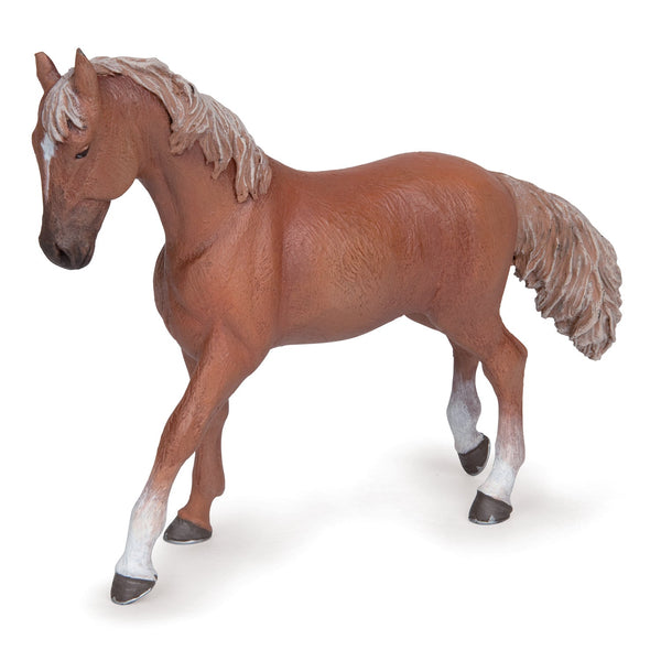 Figurine Jument pur-sang anglaise alezan Papo - cheval