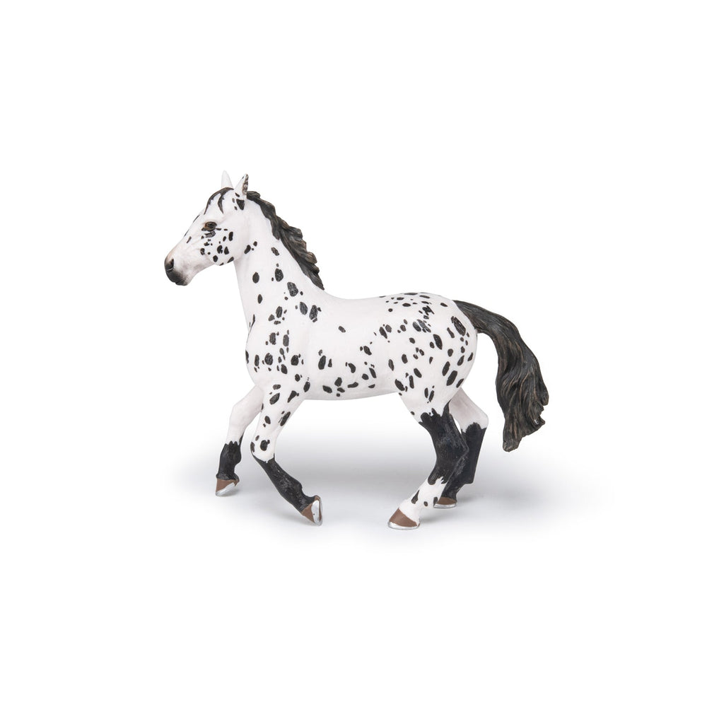 Black Appaloosa Horse Figurine