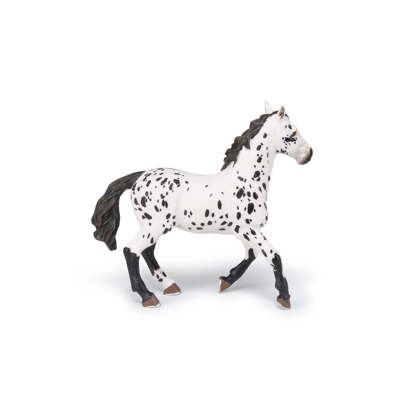 Figurine Cheval appaloosa noir