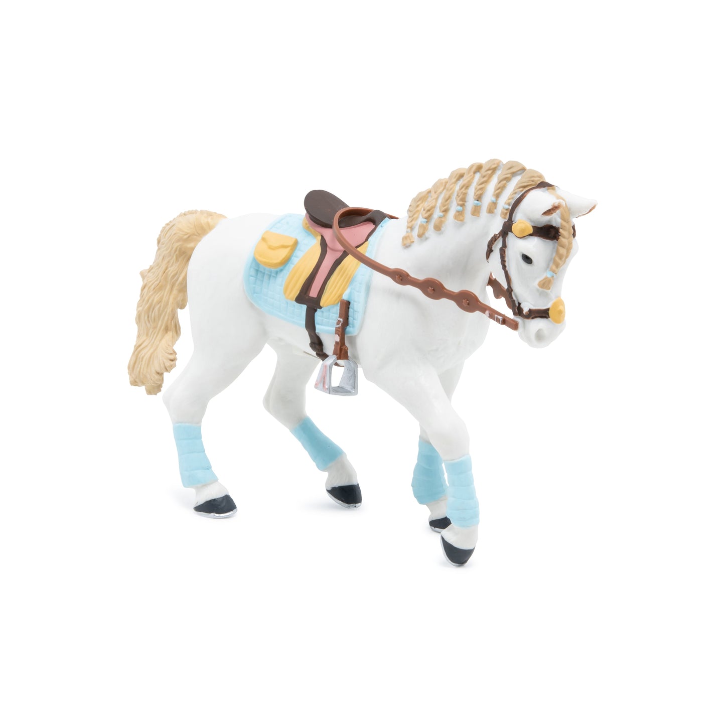 Blue Fashion Horse Figurine