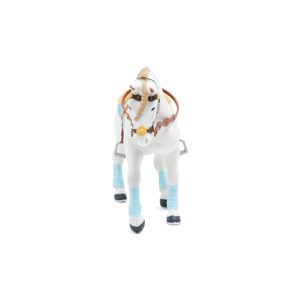 Blue Fashion Horse Figurine