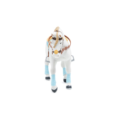 Blue Fashion Horse Figurine
