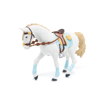 Blue Fashion Horse Figurine