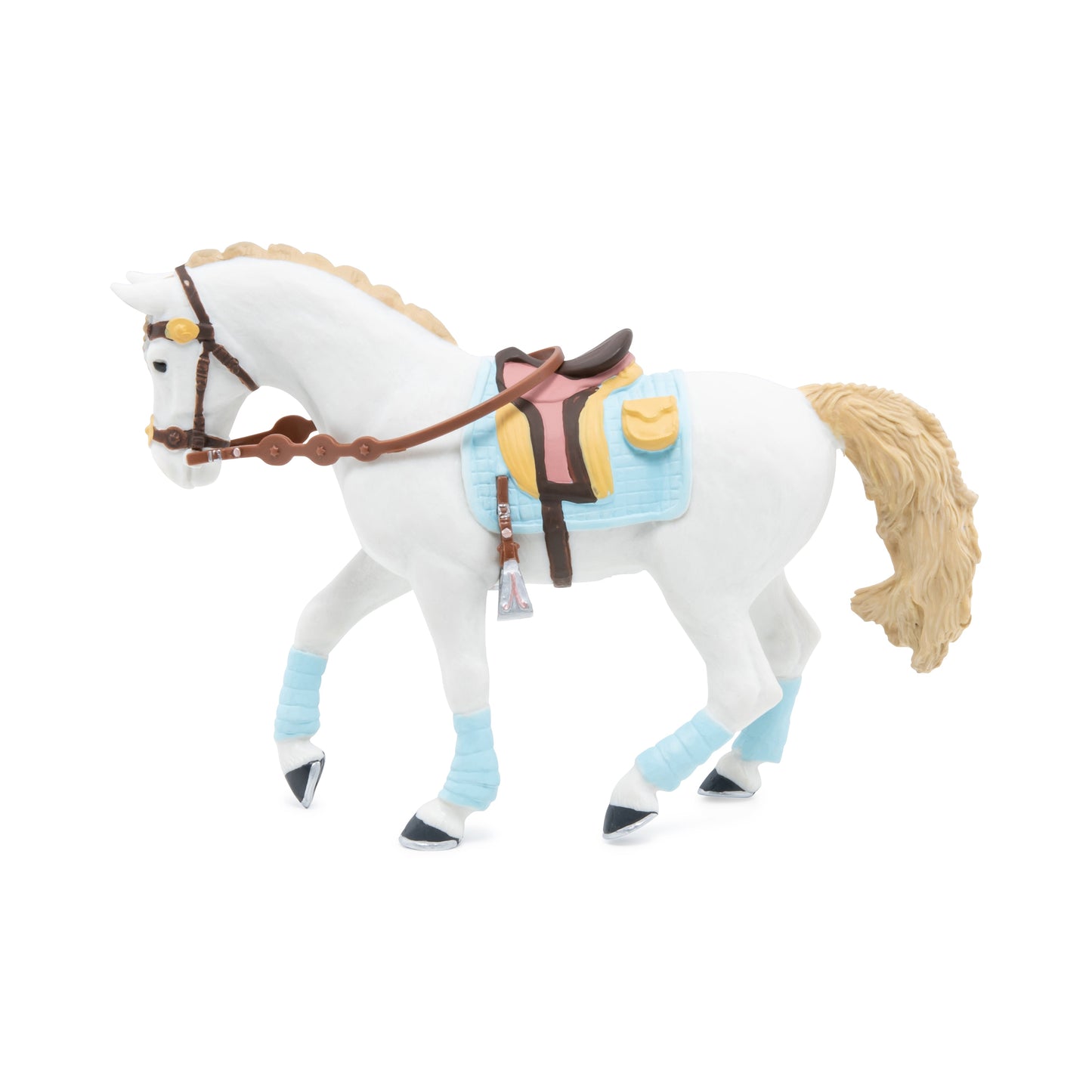 Blue Fashion Horse Figurine