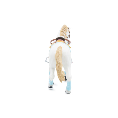 Blue Fashion Horse Figurine